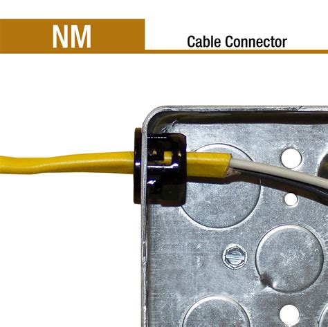 romex into metal box|romex connector home depot.